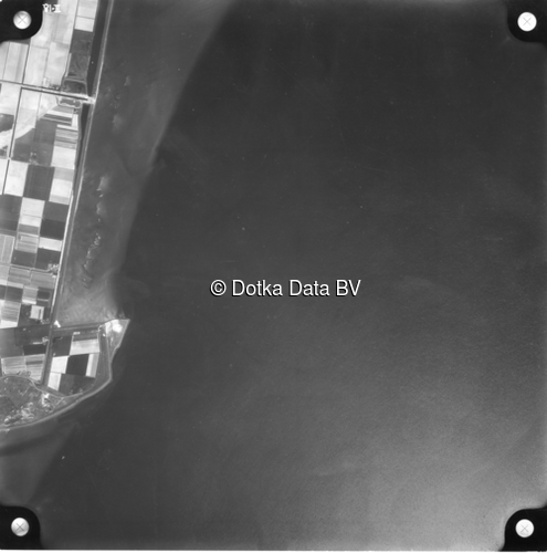 Luchtfoto Den Hoorn Texel (1958) uit de collectie Kadaster Luchtfoto's en Kaarten