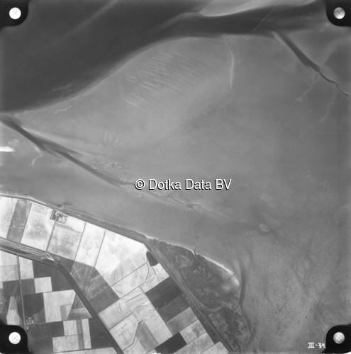 Luchtfoto De Cocksdorp (1958) uit de collectie Kadaster Luchtfoto's en Kaarten