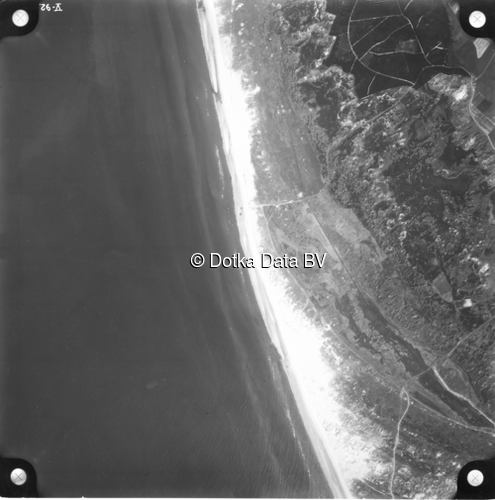Luchtfoto Den Hoorn Texel (1958) uit de collectie Kadaster Luchtfoto's en Kaarten