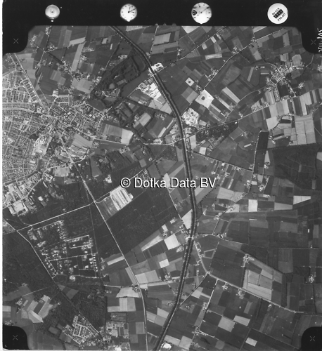 Luchtfoto Hall (1973) uit de collectie Kadaster Luchtfoto's en Kaarten