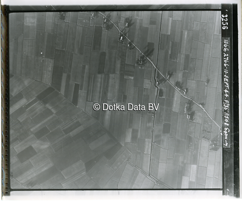 Luchtfoto Thesinge (1944) uit de collectie Kadaster WOII Luchtfoto's