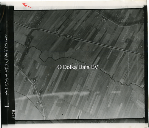 Luchtfoto Peize (1944) uit de collectie Kadaster WOII Luchtfoto's