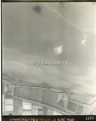 Luchtfoto Delfzijl (1944) uit de collectie Kadaster WOII Luchtfoto's