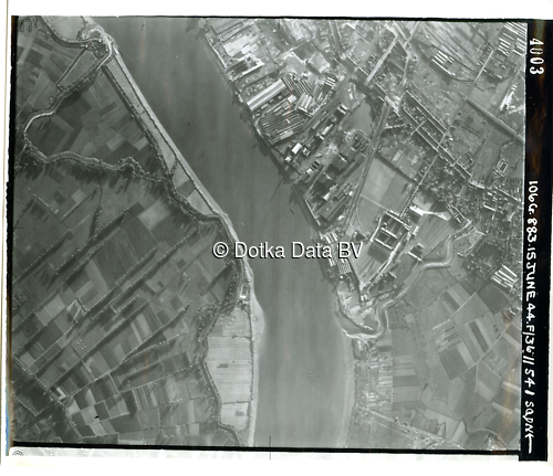 Luchtfoto Hemiksem (1944) uit de collectie Kadaster WOII Luchtfoto's