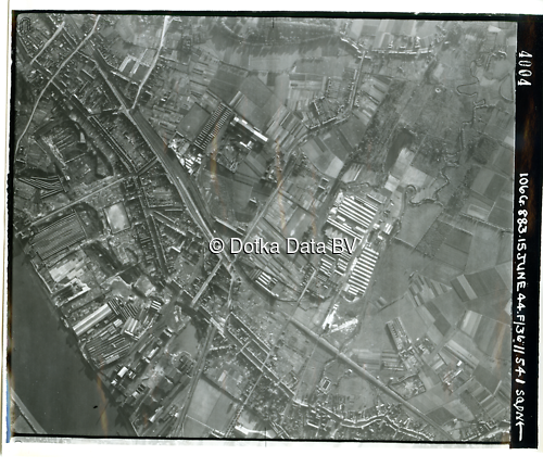 Luchtfoto Hemiksem (1944) uit de collectie Kadaster WOII Luchtfoto's