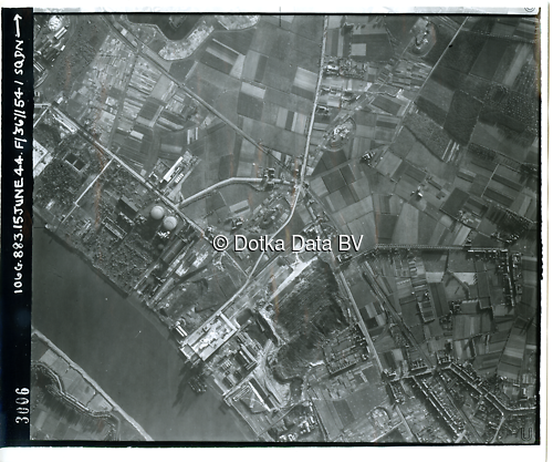 Luchtfoto Hemiksem (1944) uit de collectie Kadaster WOII Luchtfoto's