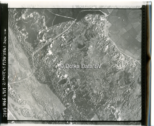 Luchtfoto Den Hoorn (1945) uit de collectie Kadaster WOII Luchtfoto's