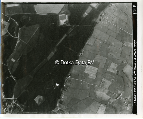 Luchtfoto Den Burg (1945) uit de collectie Kadaster WOII Luchtfoto's