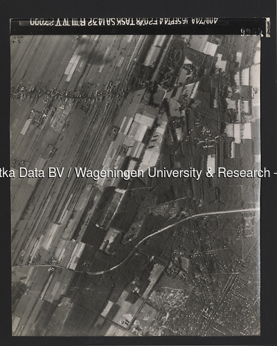 Luchtfoto Bilthoven (1944) uit de collectie Wageningen University WOII