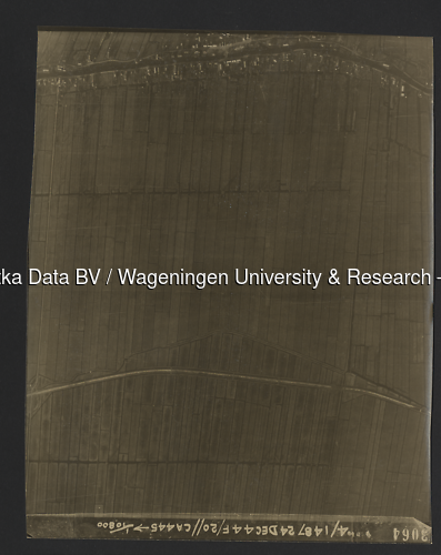 Luchtfoto Wijngaarden (1944) uit de collectie Wageningen University WOII