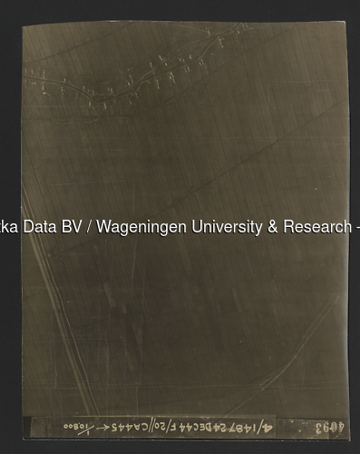 Luchtfoto Goudriaan (1944) uit de collectie Wageningen University WOII