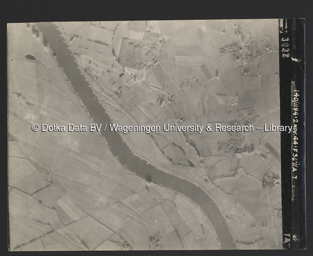 Luchtfoto Gorssel (1944) uit de collectie Wageningen University WOII