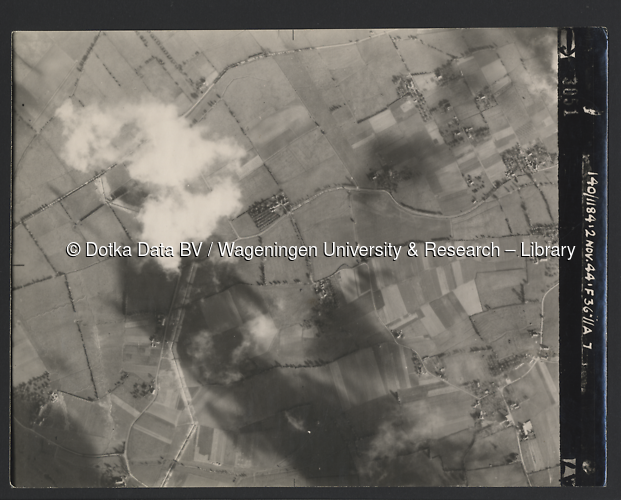 Luchtfoto Drempt (1944) uit de collectie Wageningen University WOII