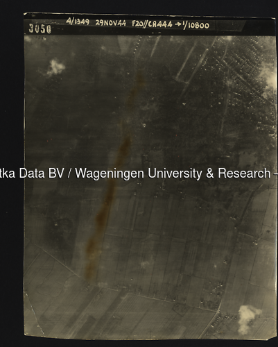Luchtfoto Doorn (1944) uit de collectie Wageningen University WOII