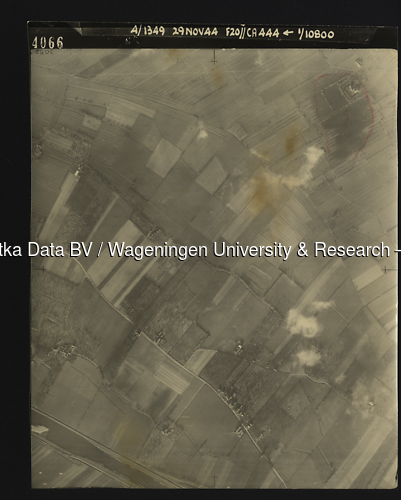 Luchtfoto 't Goy (1944) uit de collectie Wageningen University WOII