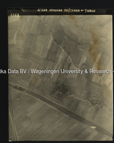 Luchtfoto 't Goy (1944) uit de collectie Wageningen University WOII