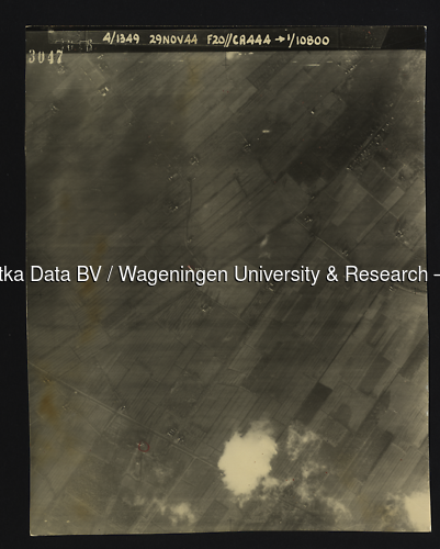 Luchtfoto Driebergen-Rijsenburg (1944) uit de collectie Wageningen University WOII