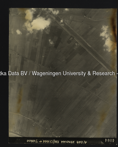 Luchtfoto Tull en 't Waal (1944) uit de collectie Wageningen University WOII