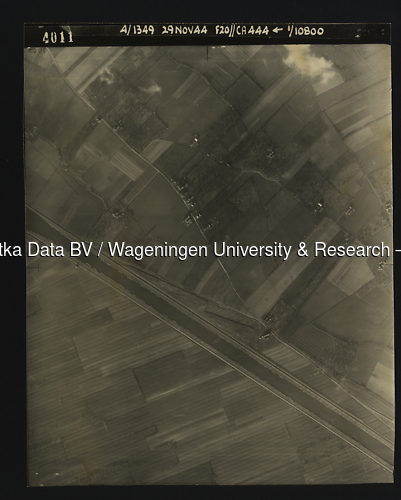 Luchtfoto 't Goy (1944) uit de collectie Wageningen University WOII