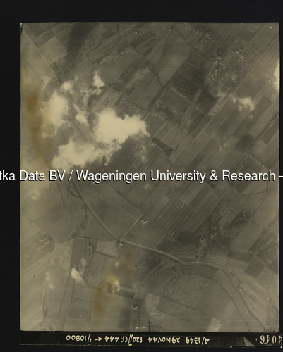 Luchtfoto Driebergen-Rijsenburg (1944) uit de collectie Wageningen University WOII