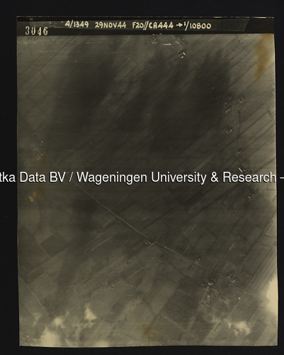 Luchtfoto Driebergen-Rijsenburg (1944) uit de collectie Wageningen University WOII