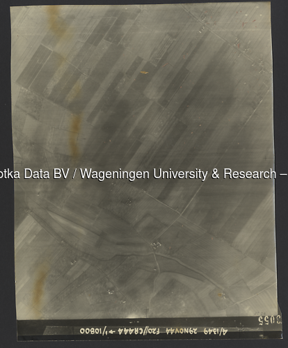 Luchtfoto Wijk bij Duurstede (1944) uit de collectie Wageningen University WOII
