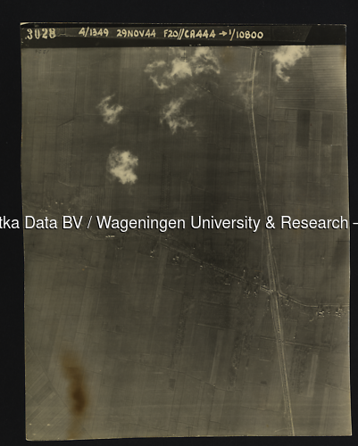 Luchtfoto Utrecht (1944) uit de collectie Wageningen University WOII
