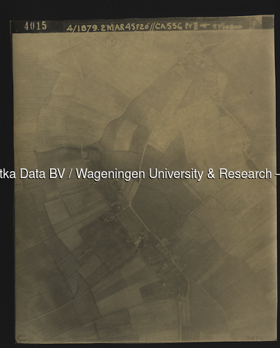 Luchtfoto Asch (1945) uit de collectie Wageningen University WOII