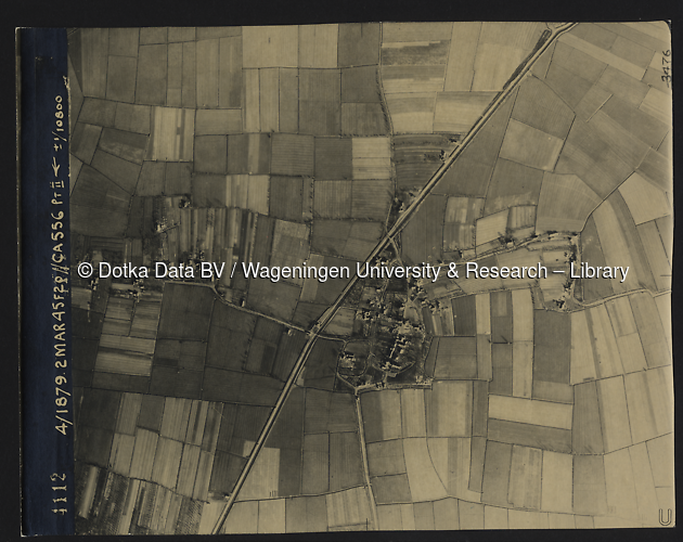 Luchtfoto Altforst (1945) uit de collectie Wageningen University WOII