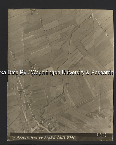 Luchtfoto Berkel en Rodenrijs (1944) uit de collectie Wageningen University WOII