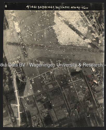 Luchtfoto Huis ter Heide (1944) uit de collectie Wageningen University WOII