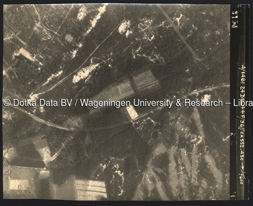 Luchtfoto Bilthoven (1944) uit de collectie Wageningen University WOII