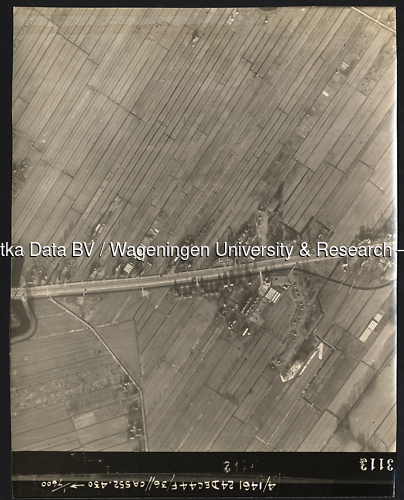 Luchtfoto De Bilt (1944) uit de collectie Wageningen University WOII