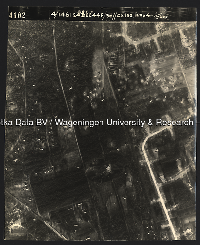 Luchtfoto Huis ter Heide (1944) uit de collectie Wageningen University WOII