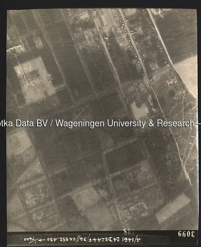Luchtfoto Zeist (1944) uit de collectie Wageningen University WOII