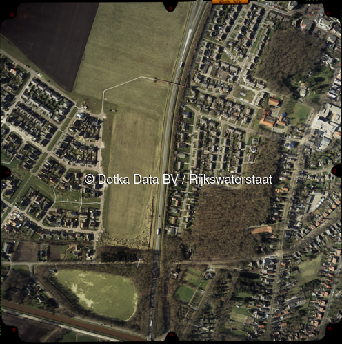 Luchtfoto Borger (2002) uit de collectie Rijkswaterstaat Centrale Informatievoorziening