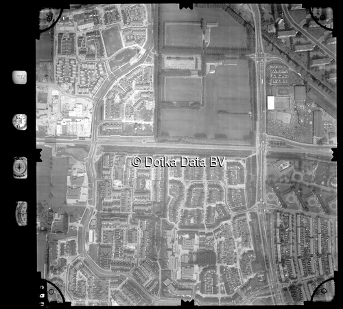 Luchtfoto Veenendaal (1981) uit de collectie Stichting Bodemsanering NS (SBNS)