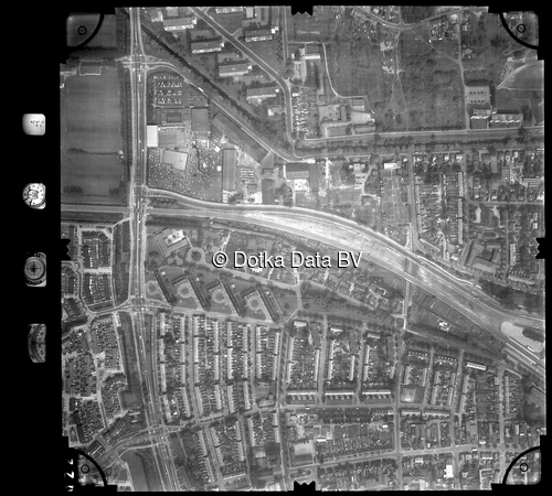 Luchtfoto Veenendaal (1981) uit de collectie Stichting Bodemsanering NS (SBNS)