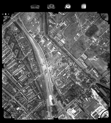 Luchtfoto Veenendaal (1981) uit de collectie Stichting Bodemsanering NS (SBNS)