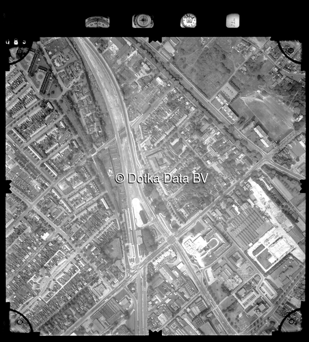 Luchtfoto Veenendaal (1981) uit de collectie Stichting Bodemsanering NS (SBNS)