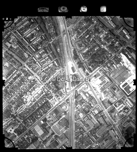 Luchtfoto Veenendaal (1981) uit de collectie Stichting Bodemsanering NS (SBNS)