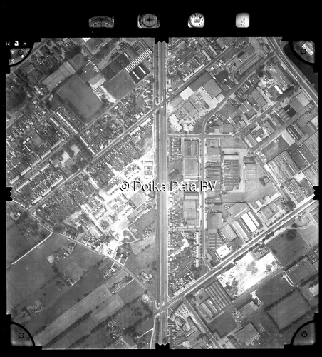 Luchtfoto Veenendaal (1981) uit de collectie Stichting Bodemsanering NS (SBNS)