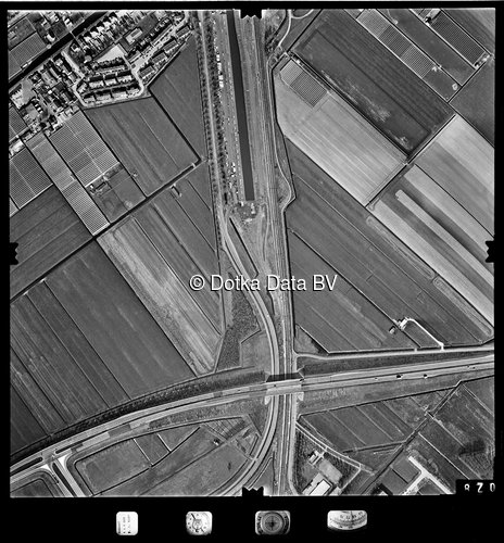 Luchtfoto Rotterdam (1977) uit de collectie Stichting Bodemsanering NS (SBNS)
