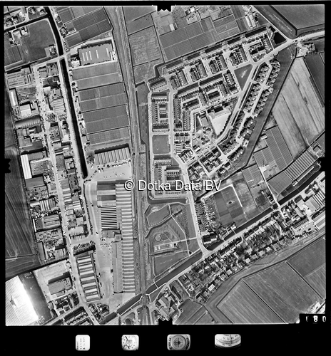 Luchtfoto Berkel en Rodenrijs (1977) uit de collectie Stichting Bodemsanering NS (SBNS)