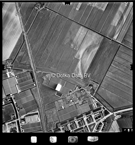 Luchtfoto Berkel en Rodenrijs (1977) uit de collectie Stichting Bodemsanering NS (SBNS)