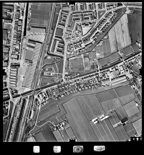 Luchtfoto Berkel en Rodenrijs (1977) uit de collectie Stichting Bodemsanering NS (SBNS)