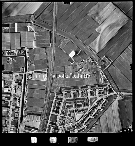 Luchtfoto Berkel en Rodenrijs (1977) uit de collectie Stichting Bodemsanering NS (SBNS)