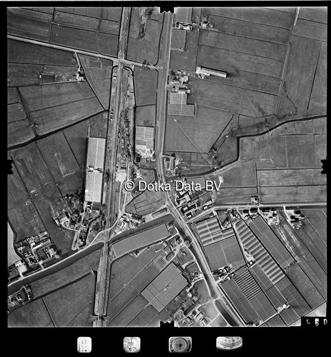 Luchtfoto Berkel en Rodenrijs (1977) uit de collectie Stichting Bodemsanering NS (SBNS)