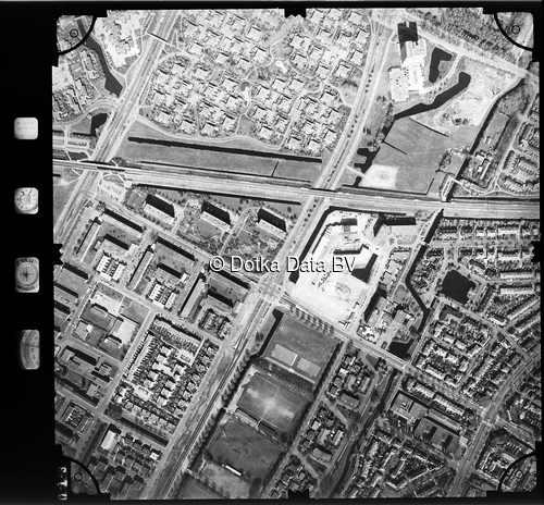 Luchtfoto Voorburg uit de collectie Stichting Bodemsanering NS (SBNS)