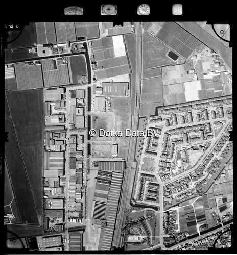 Luchtfoto Berkel en Rodenrijs uit de collectie Stichting Bodemsanering NS (SBNS)